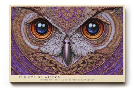 Paul Sinus Wandbild The Eye of Wisdom Purple Geometry of Knowledge and Spiritual Depth