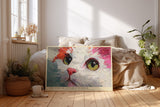Paul Sinus Wandbild The Eyes of Untamed Wonder Color and Curiosity Shine Through Every Glance