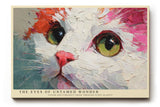 Paul Sinus Wandbild The Eyes of Untamed Wonder Color and Curiosity Shine Through Every Glance