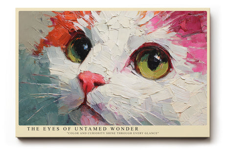Paul Sinus Wandbild The Eyes of Untamed Wonder Color and Curiosity Shine Through Every Glance