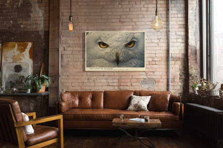 Paul Sinus Wandbild The Eyes of Wisdom Silent Power in White and Gold