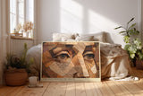 Paul Sinus Wandbild The Face Behind the Grain Human Story in Wood and Time