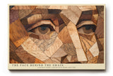 Paul Sinus Wandbild The Face Behind the Grain Human Story in Wood and Time