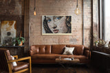 Paul Sinus Wandbild The Face Made of Memories Mosaic Expression of Timeless Beauty
