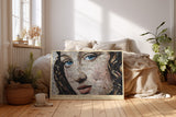 Paul Sinus Wandbild The Face Made of Memories Mosaic Expression of Timeless Beauty