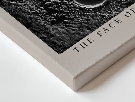 Paul Sinus Wandbild The Face of the Moon Lunar Surface in Timeless Silence and Detail