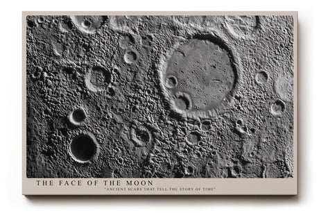 Paul Sinus Wandbild The Face of the Moon Lunar Surface in Timeless Silence and Detail