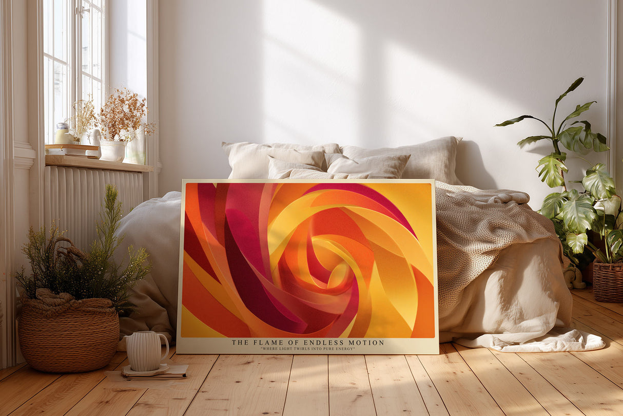 Paul Sinus Wandbild The Flame of Endless Motion Flow of Light and Energy