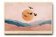 Paul Sinus Wandbild The Flight Toward Endless Sunsets Birds in Golden Sky