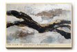 Paul Sinus Wandbild The Flow of Abstract Horizons Black and Gold Lines Through Silver Clouds