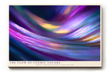 Paul Sinus Wandbild The Flow of Cosmic Colors – Abstraktes Farbenspiel aus leuchtenden Lichtwellen, Symbol für Energie, Bewegung und schöpferische Kraft