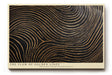 Paul Sinus Wandbild The Flow of Golden Lines abstraktes Linienmotiv in Schwarz und Gold mit fließender Bewegung