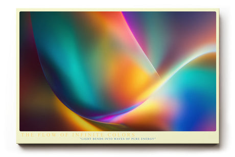 Paul Sinus Wandbild The Flow of Infinite Colors abstrakte Farbkomposition in lebendigen Tönen voller Energie und Dynamik