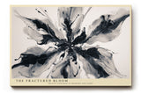Paul Sinus Wandbild The Fractured Bloom – Abstrakte Blütenexplosion in Schwarz-Weiß, modernes Kunstwerk mit dynamischer Energie und Ausdruckskraft