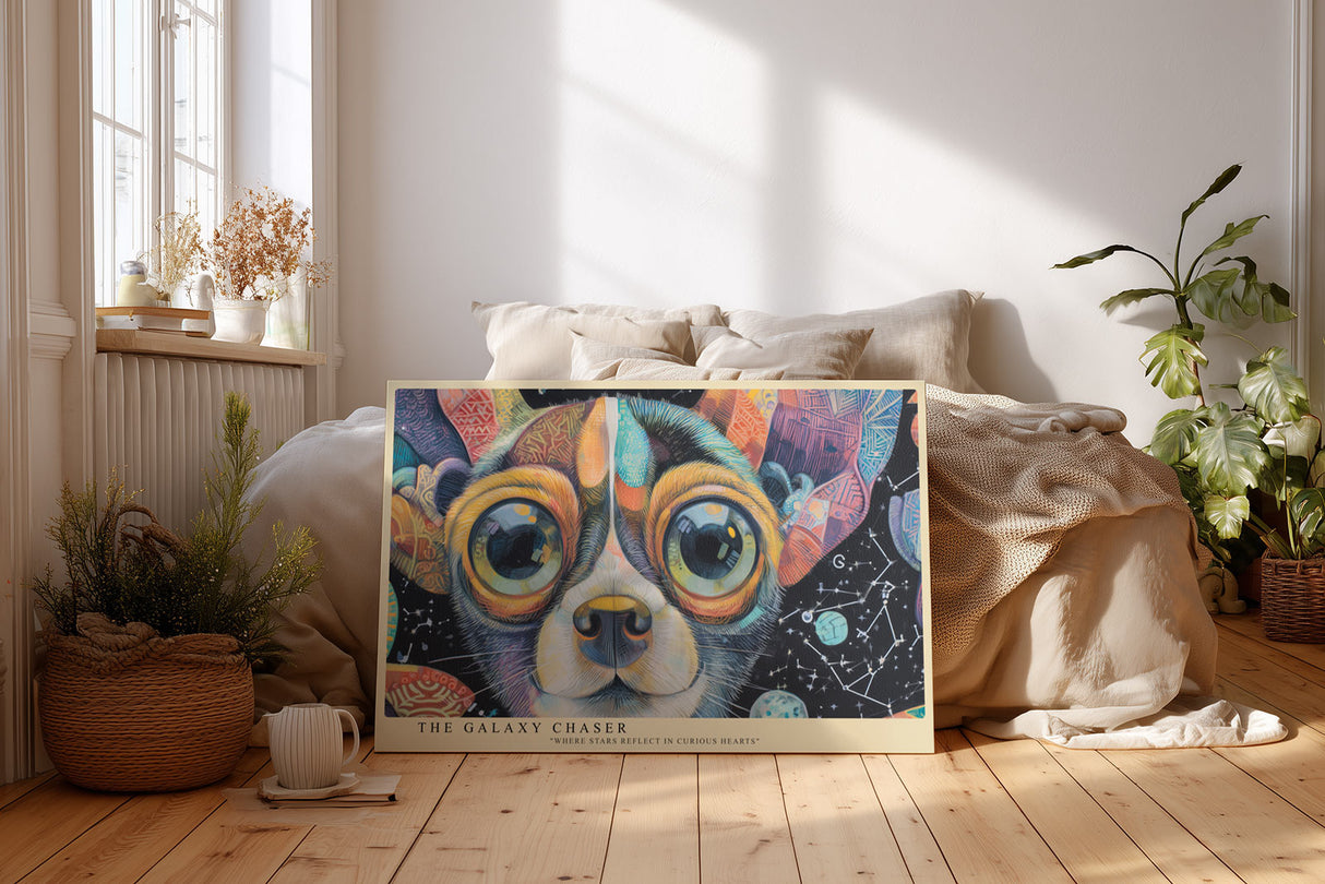 Paul Sinus Wandbild The Galaxy Chaser Dreaming Eyes in Cosmic Colors