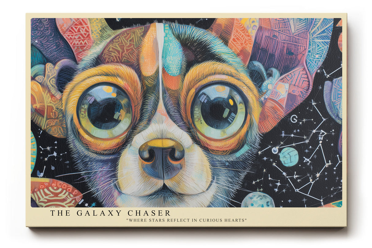 Paul Sinus Wandbild The Galaxy Chaser Dreaming Eyes in Cosmic Colors