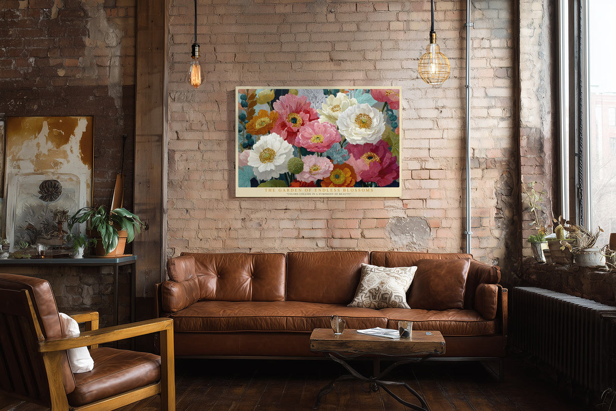 Paul Sinus Wandbild The Garden of Endless Blossoms Symphony of Color and Beauty