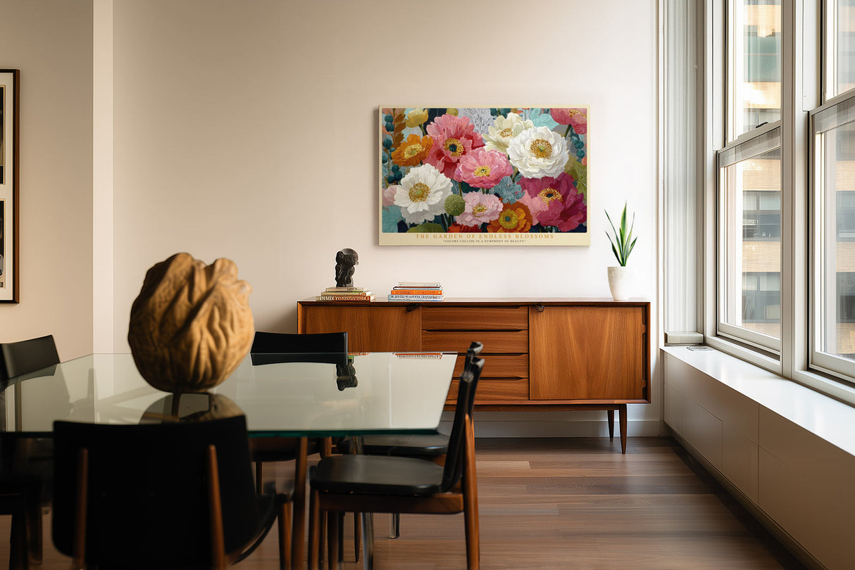 Paul Sinus Wandbild The Garden of Endless Blossoms Symphony of Color and Beauty