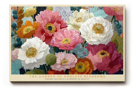 Paul Sinus Wandbild The Garden of Endless Blossoms Symphony of Color and Beauty