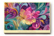 Paul Sinus Wandbild The Garden of Endless Colors – Abstraktes Farbspiel mit floralen Formen, Symbol für Kreativität, Lebenskraft und Bewegung