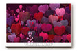 Paul Sinus Wandbild The Garden of Hearts – abstrakte Herzblumen in Rot- und Violetttönen symbolisieren Liebe, Leidenschaft und emotionale Tiefe