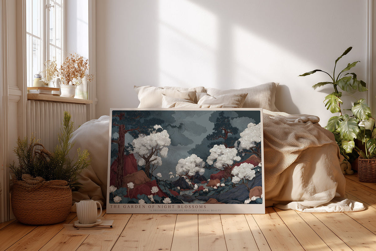 Paul Sinus Wandbild The Garden of Night Blossoms Dreaming Landscape of Eternal Beauty