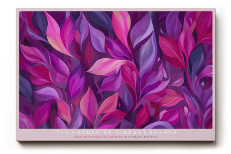Paul Sinus Wandbild The Garden of Vibrant Shades – Farbenprächtiges Blättermeer in moderner Ästhetik