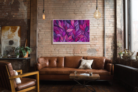 Paul Sinus Wandbild The Garden of Vibrant Shades – Farbenprächtiges Blättermeer in moderner Ästhetik