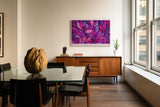 Paul Sinus Wandbild The Garden of Vibrant Shades – Farbenprächtiges Blättermeer in moderner Ästhetik