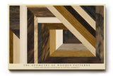 Paul Sinus Wandbild The Geometry of Wooden Patterns Natural Harmony in Lines and Angles