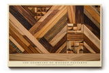 Paul Sinus Wandbild The Geometry of Wooden Patterns Natural Mosaic