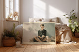 Paul Sinus Wandbild The Girl Surrounded by Books – Stille Weisheit im Raum der Geschichten