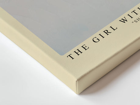 Paul Sinus Wandbild The Girl with Hidden Stories Sanftes Porträt einer jungen Frau, die vertieft in ein Buch blickt – Symbol für Ruhe, Fantasie und Innenschau.