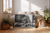 Paul Sinus Wandbild The Glamour of a Lost Era Vintage Street Elegance in Black and White