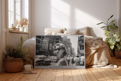 Paul Sinus Wandbild The Glamour of a Lost Era Vintage Street Elegance in Black and White