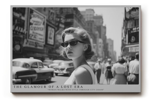 Paul Sinus Wandbild The Glamour of a Lost Era Vintage Street Elegance in Black and White