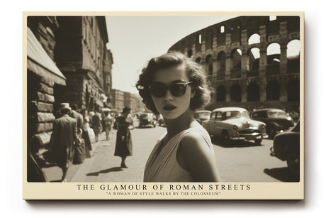 Paul Sinus Wandbild The Glamour of Roman Streets Vintage Elegance