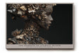 Paul Sinus Wandbild The Goddess of Eternal Bloom – Mystisches Porträt einer Göttin aus floralen und metallischen Strukturen, Symbol für Leben und Transformation