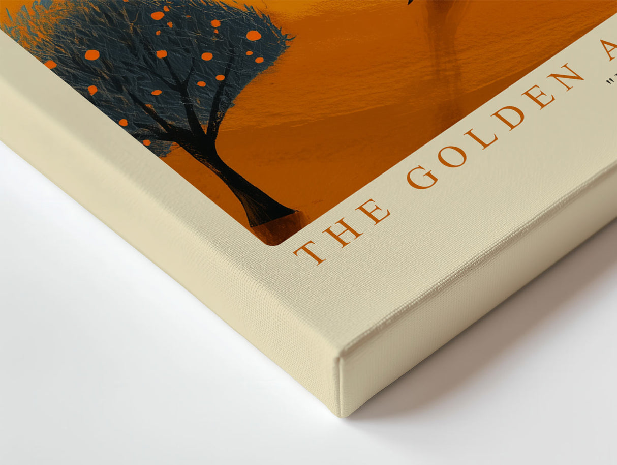 Paul Sinus Wandbild The Golden Autumn Path – Spaziergang durch die goldene Herbstlandschaft