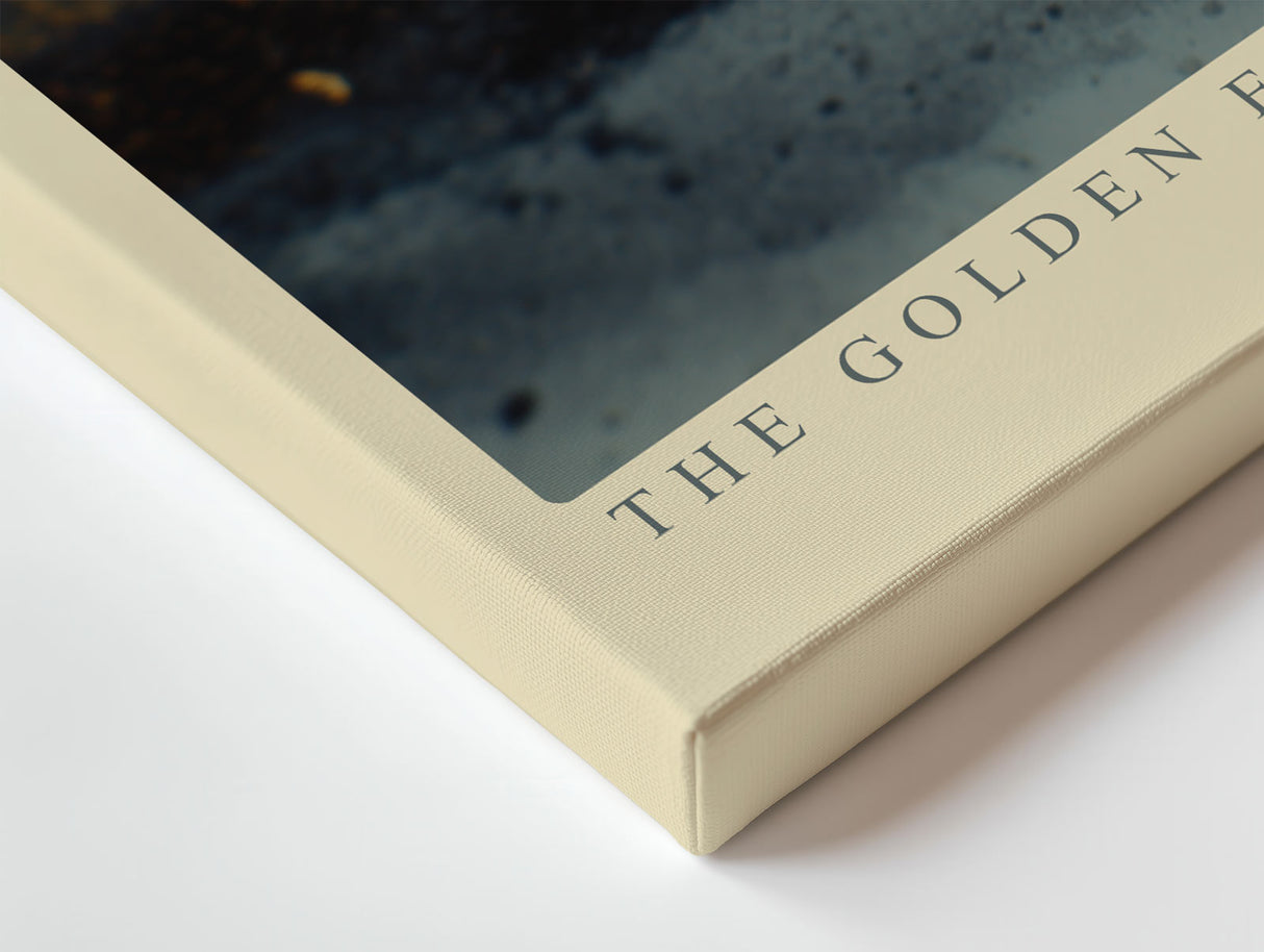 Paul Sinus Wandbild The Golden Edge of Dawn – Abstraktes Lichtspiel zwischen Nacht und Morgengrauen