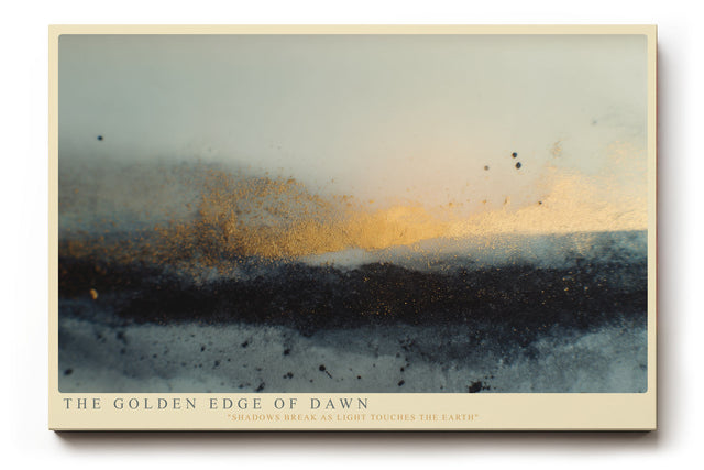 Paul Sinus Wandbild The Golden Edge of Dawn – Abstraktes Lichtspiel zwischen Nacht und Morgengrauen