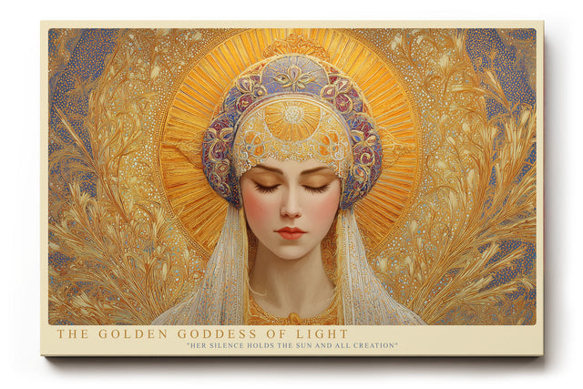 Paul Sinus Wandbild The Golden Goddess of Light Radiance of Silence and Creation
