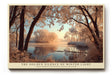 Paul Sinus Wandbild The Golden Silence of Winter Light Trees Embrace the River in Gentle Stillness