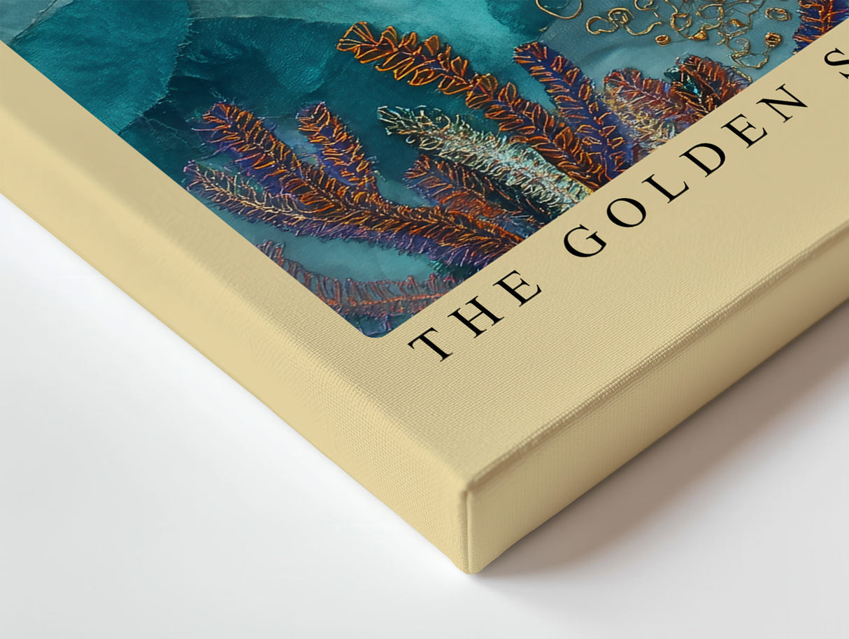 Paul Sinus Wandbild The Golden Song of Whales Deep Harmony of Ocean and Light