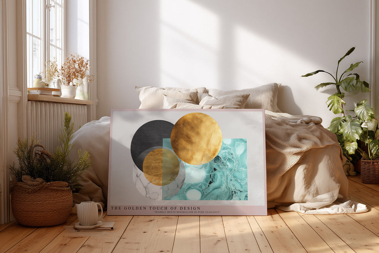 Paul Sinus Wandbild The Golden Touch of Design – Zeitloser Luxus im Zusammenspiel von Marmor und Gold