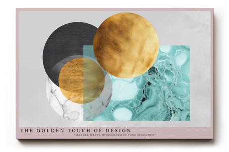 Paul Sinus Wandbild The Golden Touch of Design – Zeitloser Luxus im Zusammenspiel von Marmor und Gold