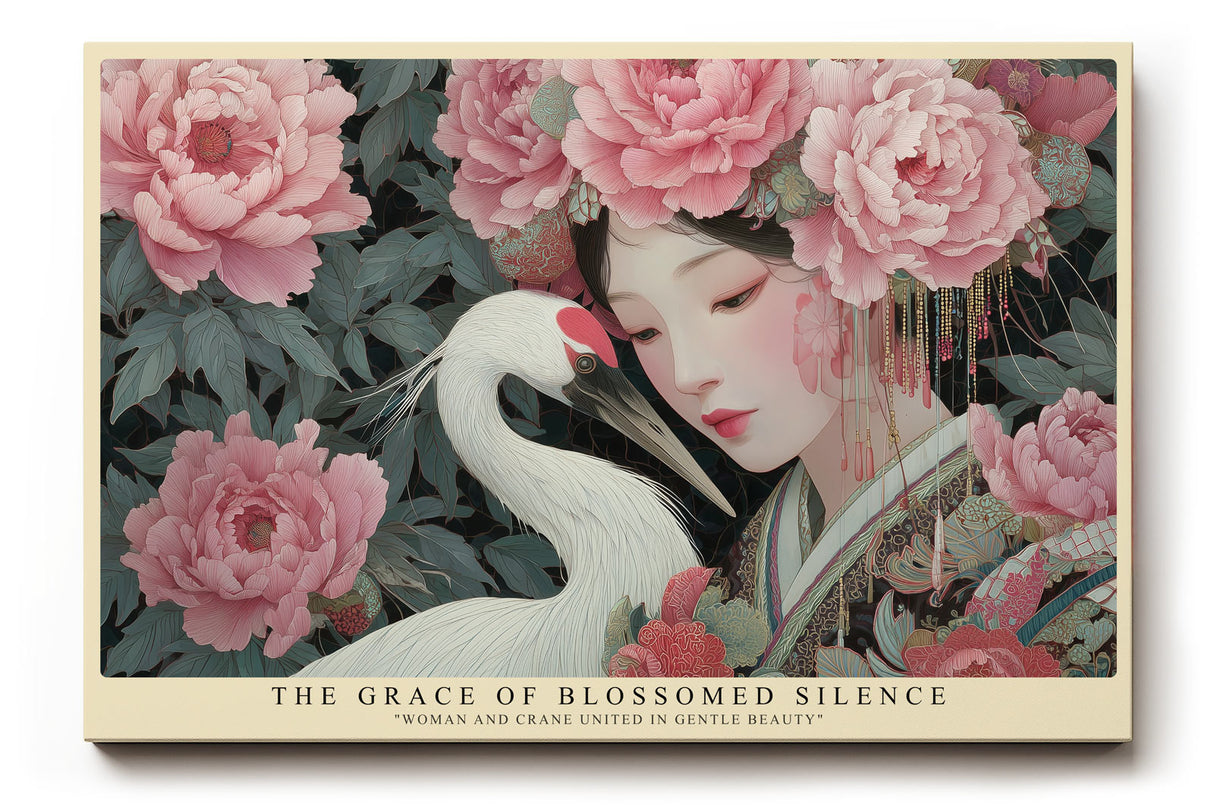 Paul Sinus Wandbild The Grace of Blossomed Silence Oriental Beauty and Harmony