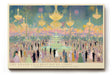 Paul Sinus Wandbild The Grand Celebration of Light – Festliches Gesellschaftsbild mit Feuerwerk und Lüstern über einem großen Ball, elegante Szenenkomposition