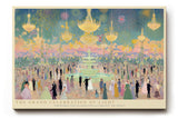 Paul Sinus Wandbild The Grand Celebration of Light – Festliches Gesellschaftsbild mit Feuerwerk und Lüstern über einem großen Ball, elegante Szenenkomposition