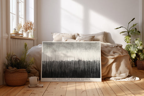 Paul Sinus Wandbild The Gravity of Falling Silence Monochrome Flow of Balance